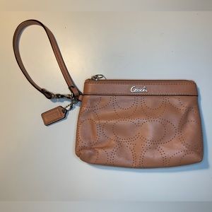 COACH Leather Wristlet